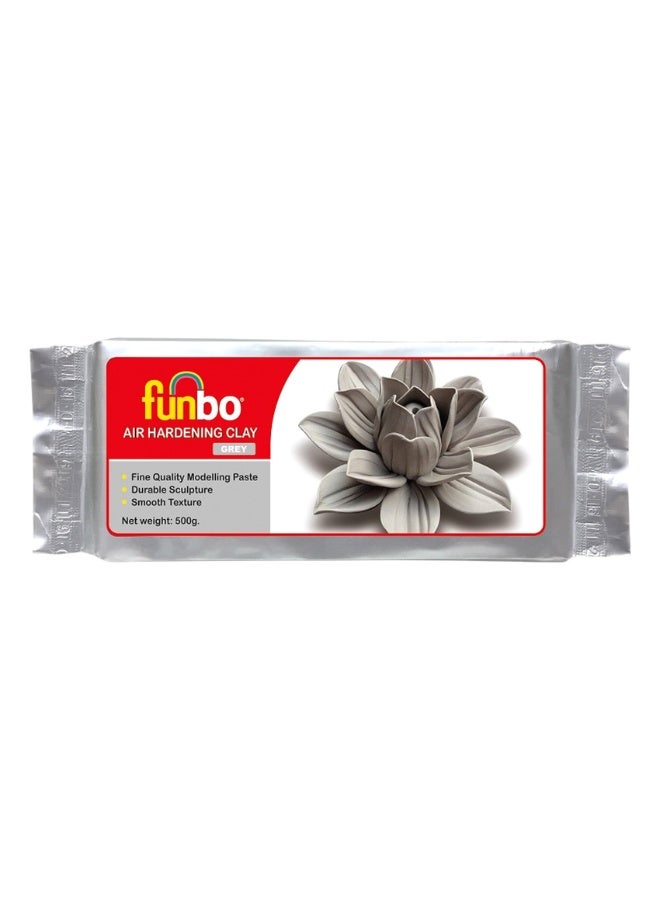 Funbo Air Hardening Clay, Grey, 500g - Image 1