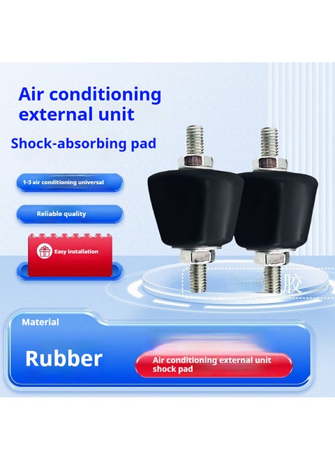 Air Conditioner Rubber Anti-Vibration Mounting Pads, Shock-Absorbing Isolator Mounting Pads, Suitable For Outdoor Ductless Mini Split Unit Ac Bracket, Condenser, Compressor Rubber Pads * 4 Pieces
