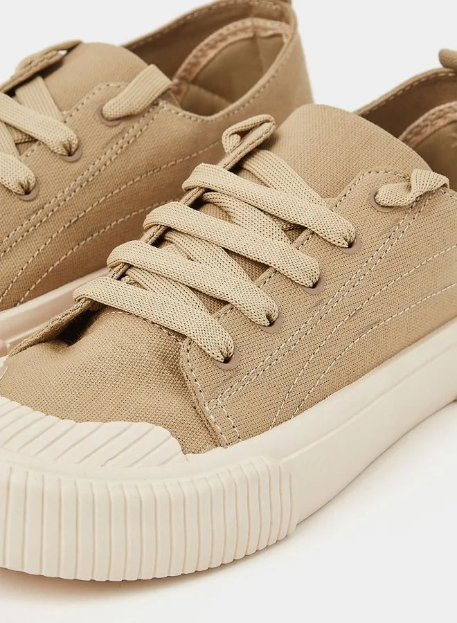 Styli Canvas Lace Up Casual Shoes