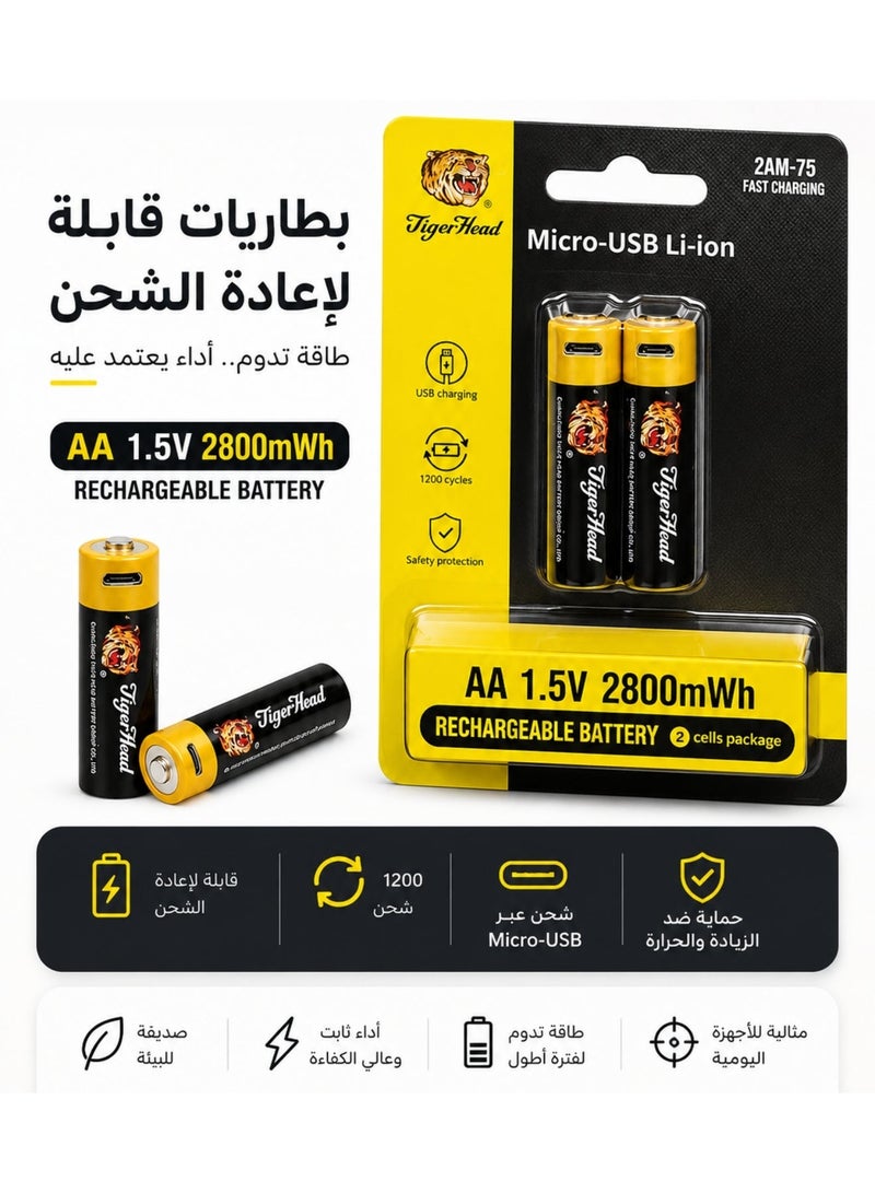 Tiger Head Lithium-ion rechargeable battery - Image 1