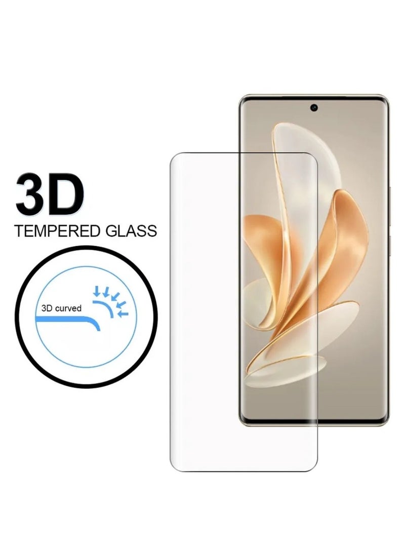 Generic - UV Liquid Glue Full Coverage Tempered Glass Screen Protector For Vivo V29 - Clear - Image 1
