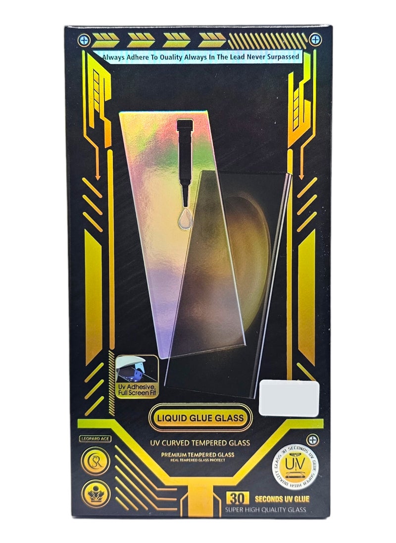 Generic - UV Liquid Glue Full Coverage Tempered Glass Screen Protector For Vivo V29 - Clear - Image 1