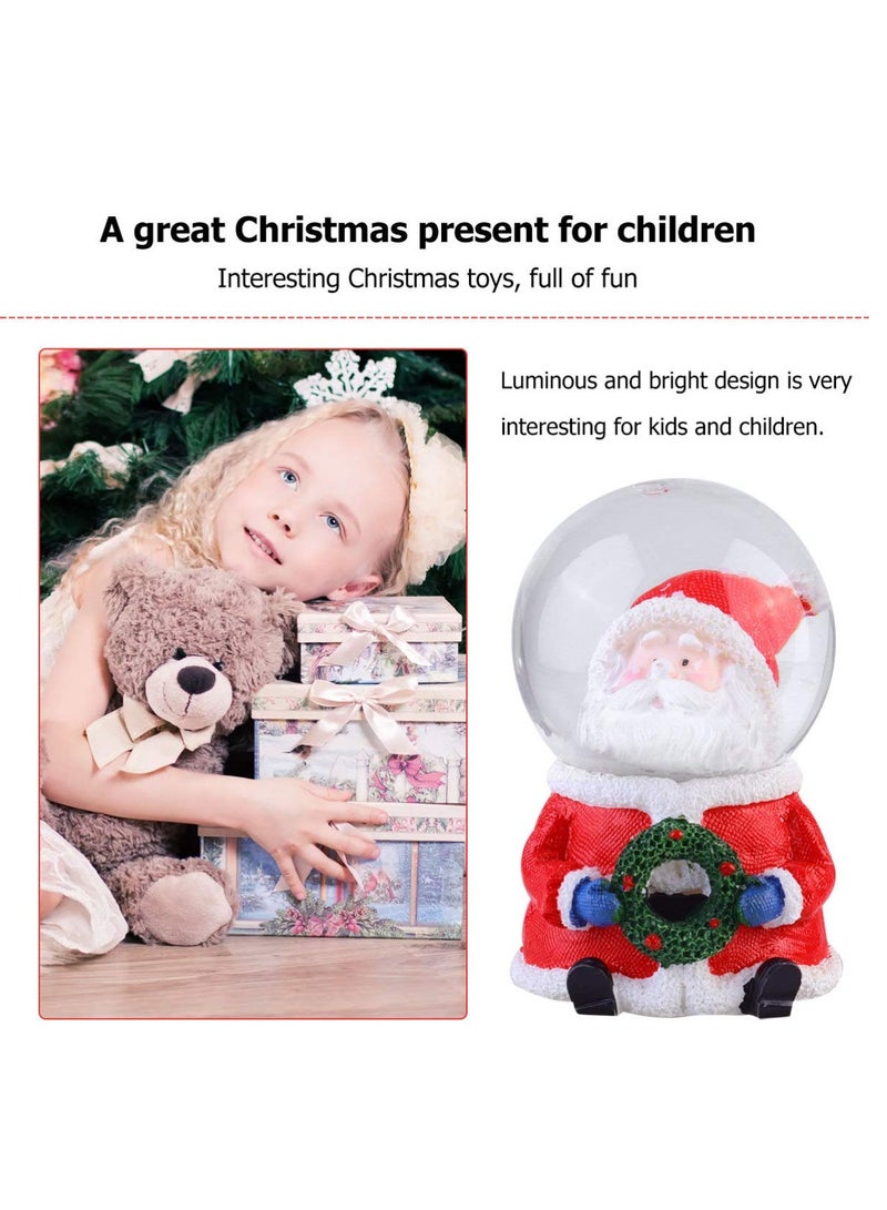 Excefore كرات الثلج لعيد الميلاد للأطفال هدايا عيد الميلاد سانتا كلوز كرات الثلج زينة كرة الماء، للأطفال - Image 5