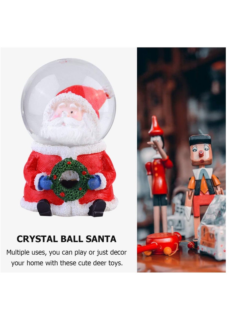 Excefore كرات الثلج لعيد الميلاد للأطفال هدايا عيد الميلاد سانتا كلوز كرات الثلج زينة كرة الماء، للأطفال - Image 3