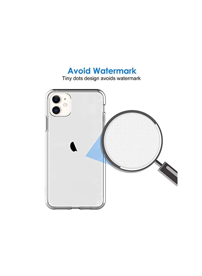 Jetech حافظة لجهاز آيفون 11 بحجم 6.1 بوصة، غطاء هاتف مضاد للصدمات غير متغير اللون، خلفية شفافة مضادة للخدش (شفاف) - Image 4