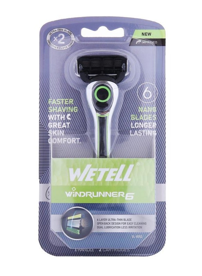 وي تيل ماكينة حلاقة رجالية WETELL Windrunner 6 – دقة احترافية ونعومة تدوم - Image 1