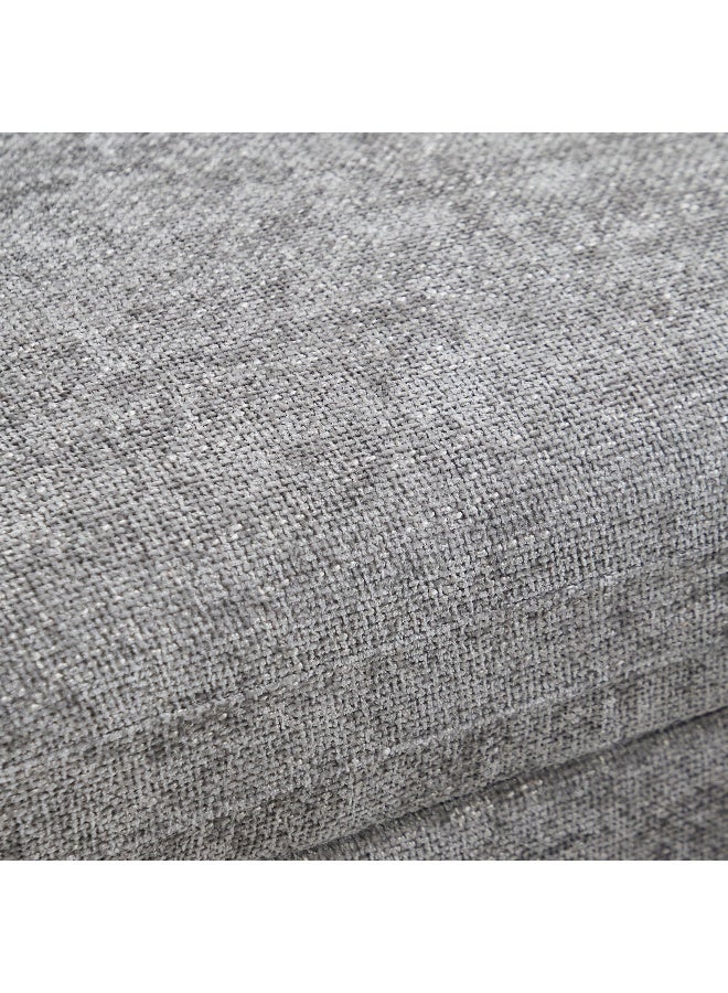 Home Box أريكة فرانكلين الزاوية القماشية باللون الرمادي - Image 2