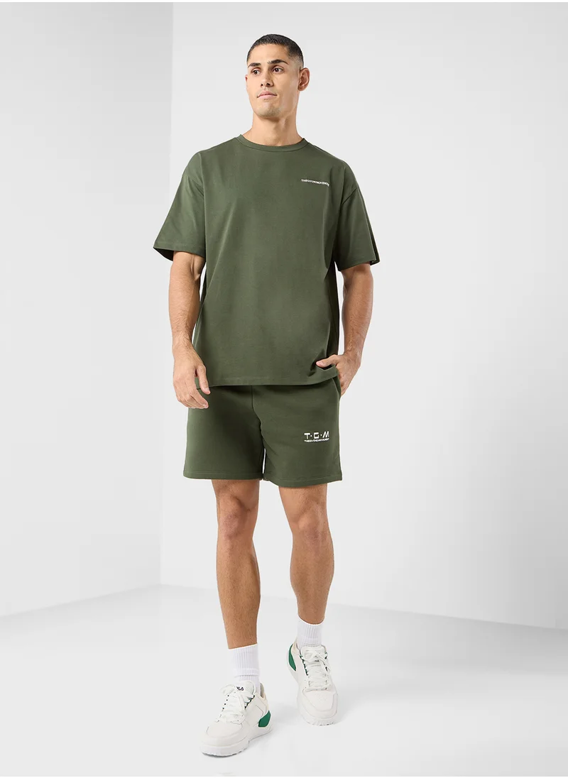 ذا جيفينج موفمنت Oversized Fear None Printed T-Shirt
