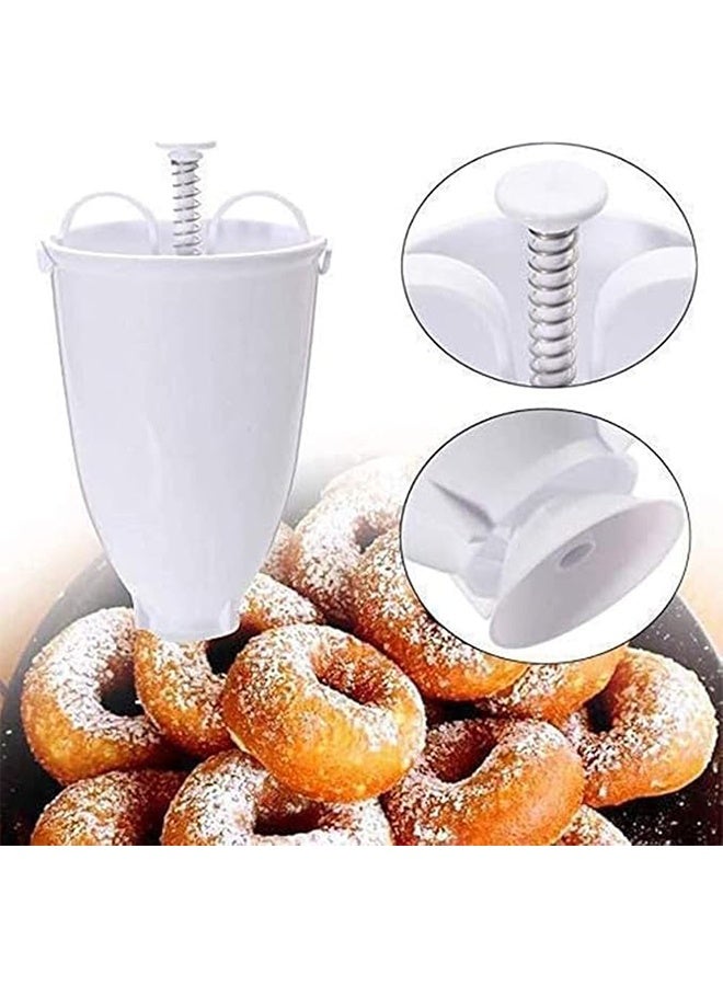 Hand-squeezed Dessert Baking Mold,Plastic Doughnut Donut Maker Machine Mold DIY Tool Kitchen Pastry Making Bake Ware Stainless Steel - Image 4