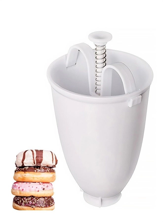 Hand-squeezed Dessert Baking Mold,Plastic Doughnut Donut Maker Machine Mold DIY Tool Kitchen Pastry Making Bake Ware Stainless Steel - Image 1