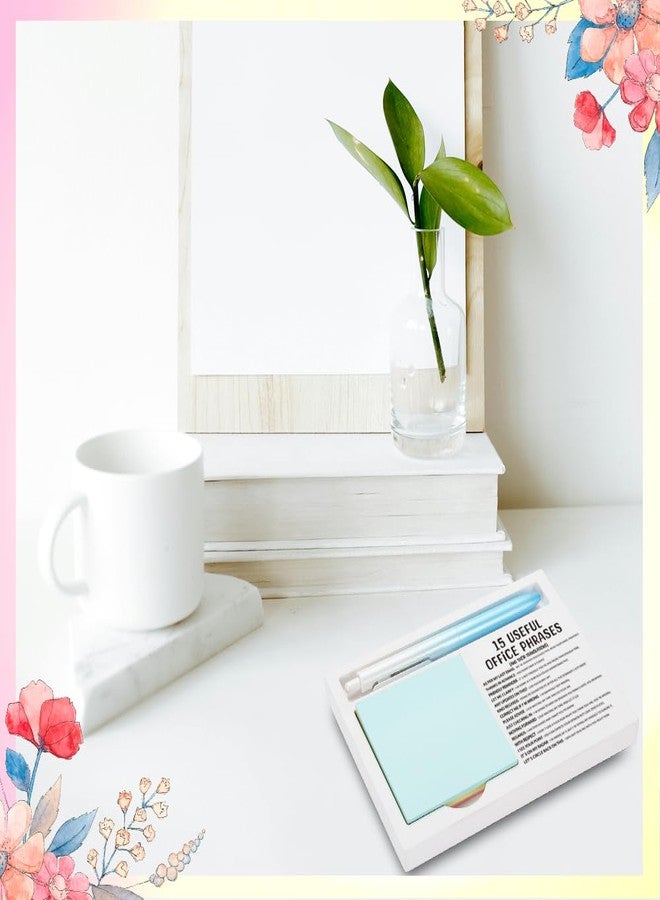 FOUGSTA Funny Office Gift for Coworkers, Workplace Humor Decor with 15 Useful Phrases, Wooden Sticky Note Holder with Office Quote, 16.5 x 12 x 1.5 cm,XXW14 - Image 3