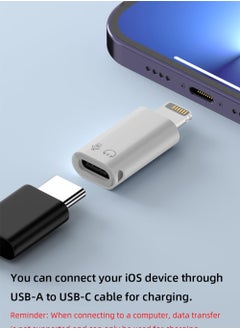 Excefore 2 Pack Lightning to USB C Adapter, USB C/USB 3.0 Female to Lightning Male OTG Adapter for iPhone/iPad, Support Connect Card Reader, U Disk, USB Flash Drive, Keyboard, Mouse and More  - Image 4