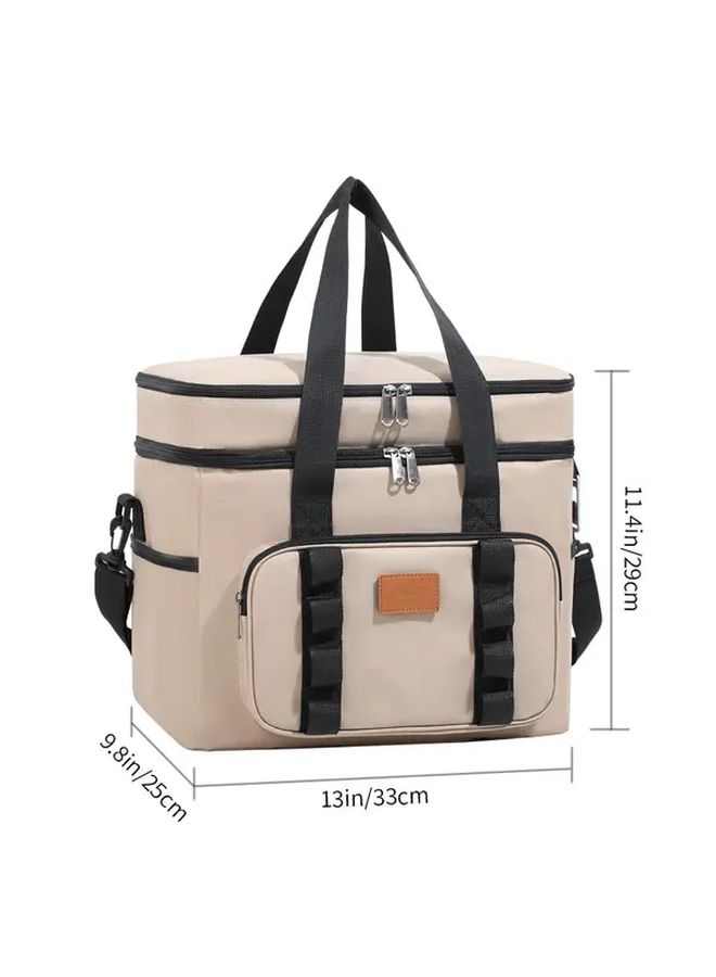 Large Capacity Black Camping Storage Bag Detachable Shoulder Strap All Season Use - Image 3