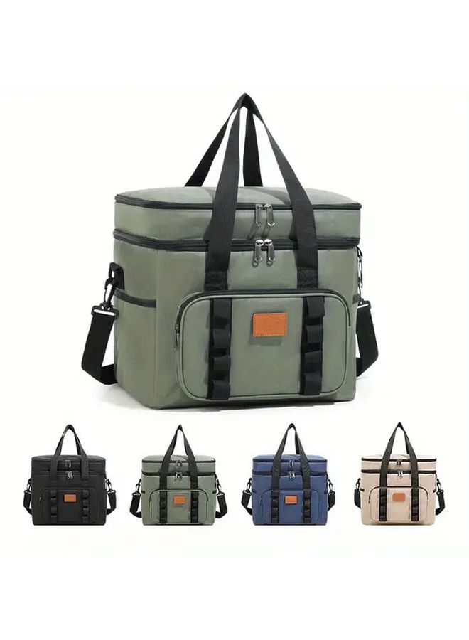 Large Capacity Black Camping Storage Bag Detachable Shoulder Strap All Season Use - Image 2