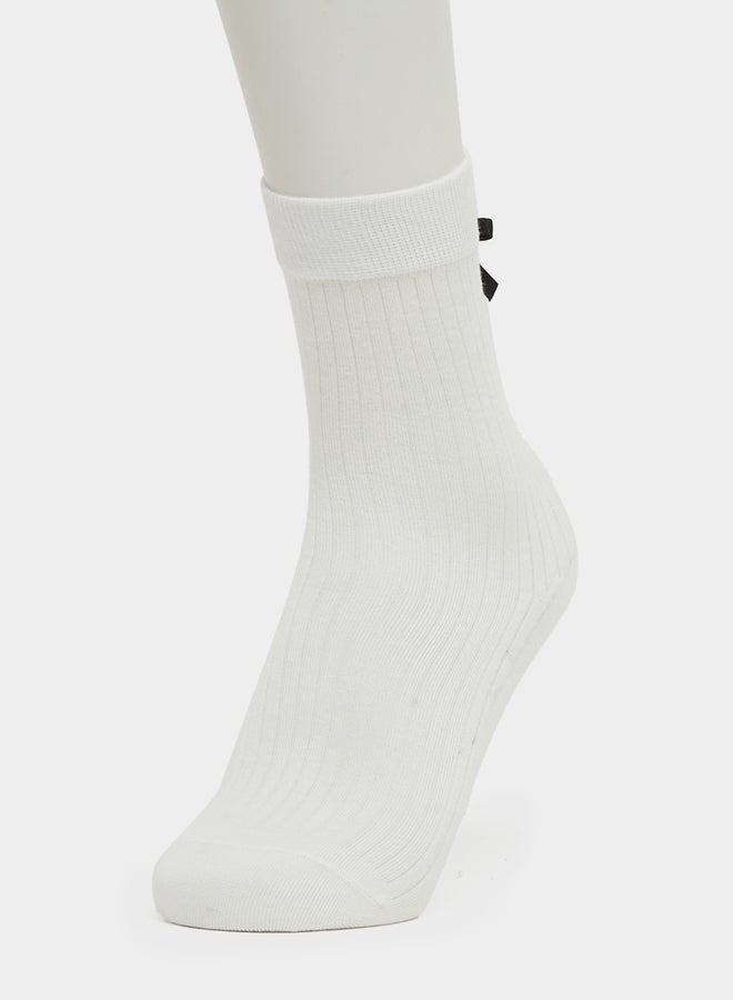 ستايلي طقم جوارب بطبعة فيونكة - قطعتين - Image 5