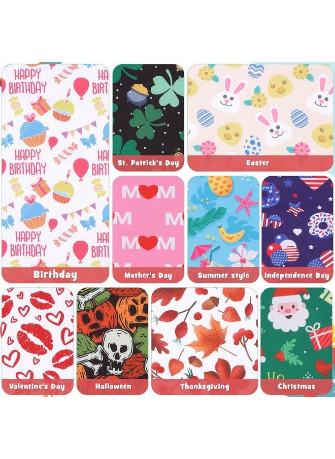 PAWCHIE Holiday Dog Bandanas 10 Packs  Pet Triangle Scarf Festival Style, Seasonal Bandanas 4Th Of July Dog Bandana Birthday Bandana For Small To Large Dogs Puppies Cats  - Image 3