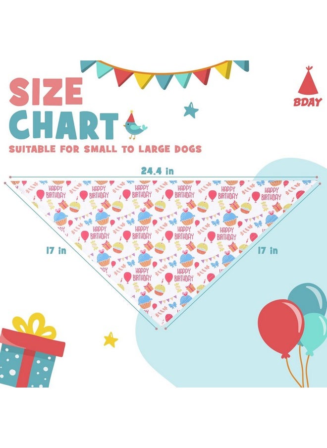 PAWCHIE Holiday Dog Bandanas 10 Packs  Pet Triangle Scarf Festival Style, Seasonal Bandanas 4Th Of July Dog Bandana Birthday Bandana For Small To Large Dogs Puppies Cats  - Image 2