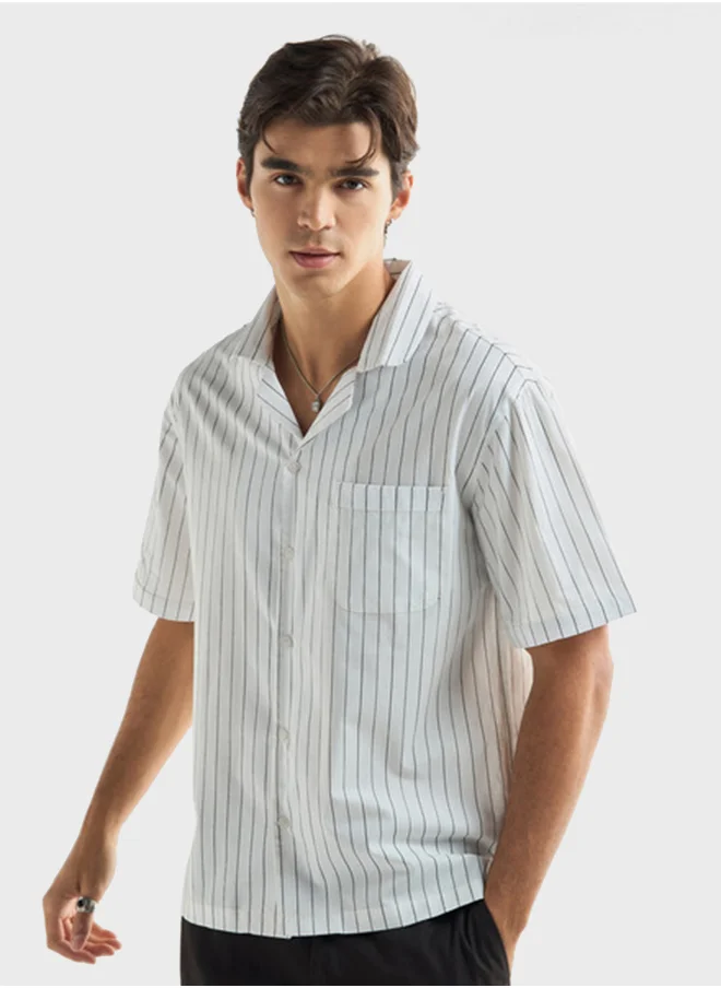 فاف Regular Fit Striped Shirt