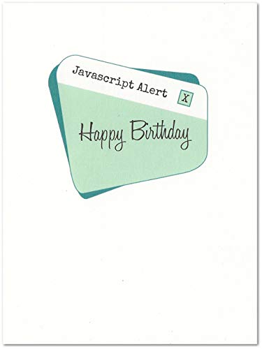 Nerdy Words Javascript Computer Birthday Card (4.25" X 5.5") by Nerdy Words - Image 2