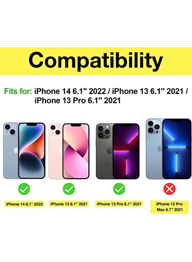 Procases 2 Pack Screen Protector For Iphone 14 Iphone 13 Iphone 13 Pro 6.1 Inch Tempered Glass Screen Film Guard For Iphone 14 2022 Iphone 13 13 Pro 2021 Privacy - Image 2