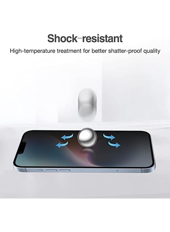 Procases 2 Pack Screen Protector For Iphone 14 Iphone 13 Iphone 13 Pro 6.1 Inch Tempered Glass Screen Film Guard For Iphone 14 2022 Iphone 13 13 Pro 2021 Privacy - Image 5