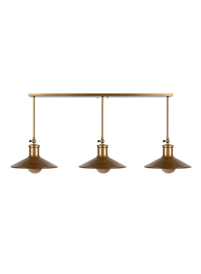 El Rawda Lighting Ja Ceiling Lamp | modern decorative LED E27 pendant light ceiling lamp hanging | suitable for any room | Color: Gold | Size: 37x90x37 cm - Image 1