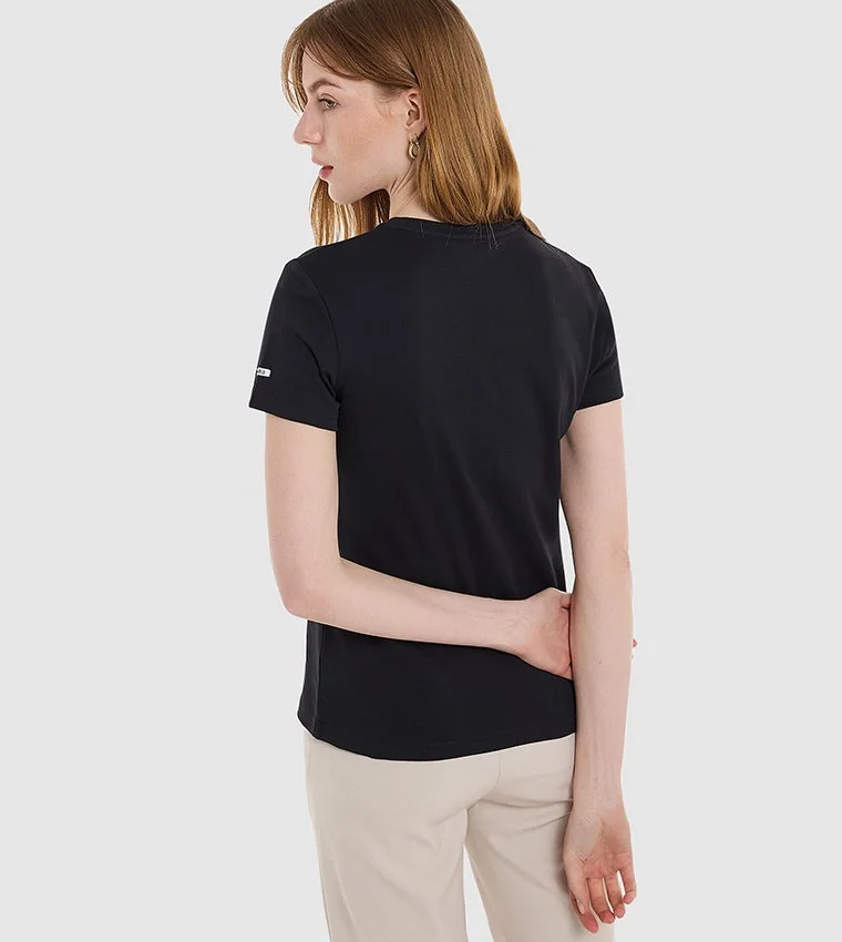 BCBG BCBG Regular Round Neck T Shirt With Branding