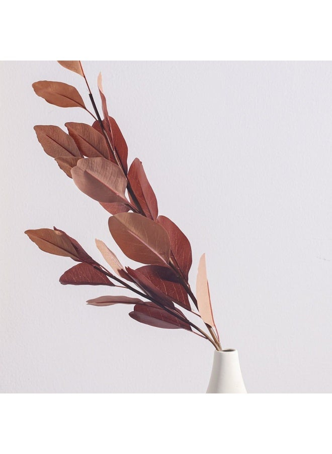 DANUBE HOME Bloomvogue Artificial Brown Eucalyptus Branch Flowers Real Touch Bouquet for Wedding Party Garden Shop Home Table Centerpiece Decoration 90Cm Brown  - Image 1