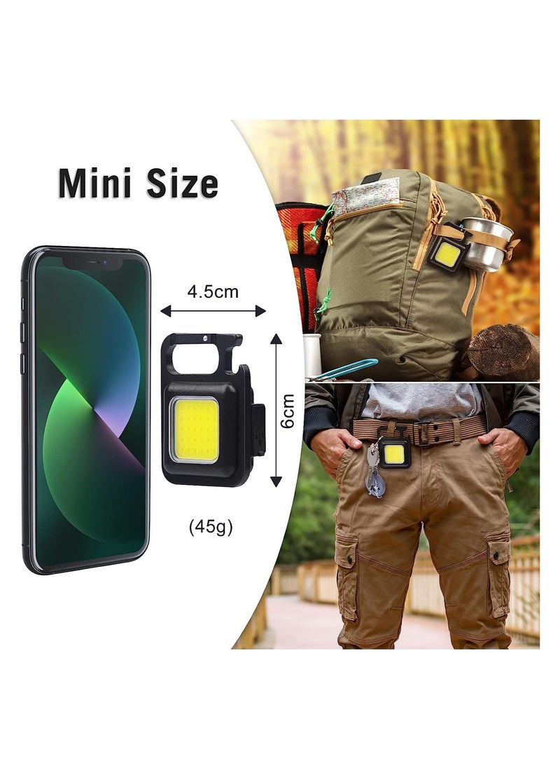 ELTRAZONE - Rechargeable LED Flashlight Mini Light - COB Flashlights with 800 Lumens Bright and 4 Modes & Waterproof Emergency Lights for Walk the Dog Fishing and Camping etc(USB Charging Cable included) - Image 1