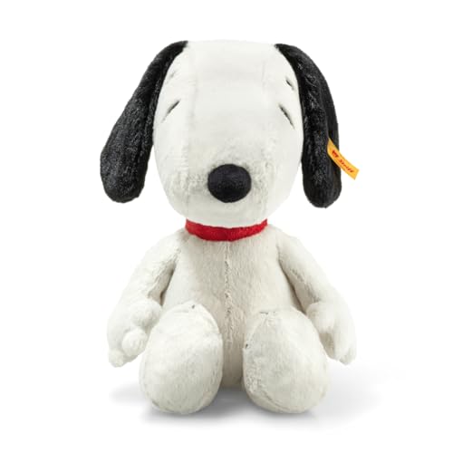 Steiff Peanuts Snoopy Plush Stuffed Animal Toy Friend Black  White 12 - Image 1
