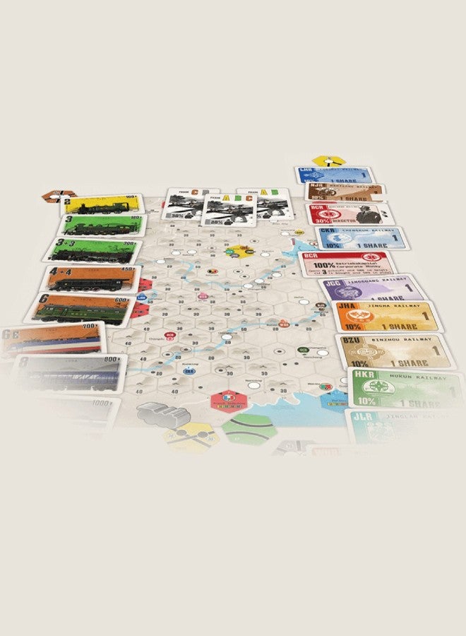 Lookout 1800 China Board Game (Revised Edition) | Train Network Route Building Strategy Game | Family Game for Kids and Adults | Ages 13+ | 3-7 Players | Average Playtime 300+ Minutes | Made by Lookout Games - Image 2