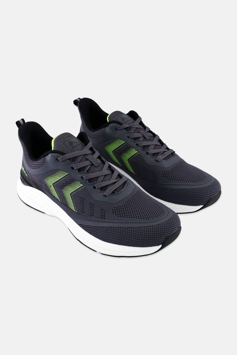 RBX Men Lace Up Running Shoes, Dark Grey  - Image 1