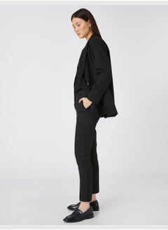 KOTON High Rise Crop Trousers  - Image 1
