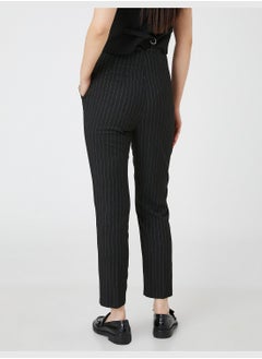 KOTON High Rise Crop Trousers  - Image 4