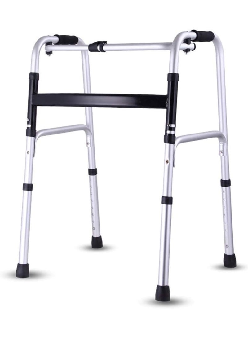 Huitich Foldable Telescopic Aluminum Walker for Elderly & Disabled Lightweight Rehabilitation Aid - Image 1