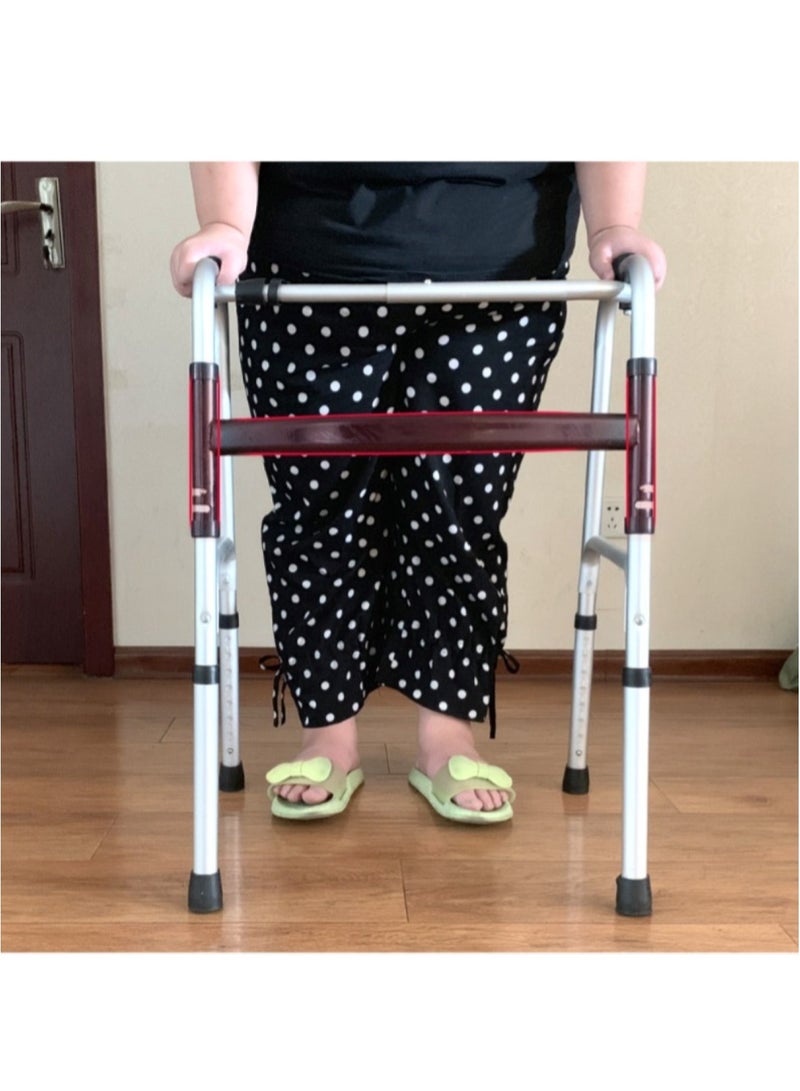 Huitich Foldable Telescopic Aluminum Walker for Elderly & Disabled Lightweight Rehabilitation Aid - Image 4