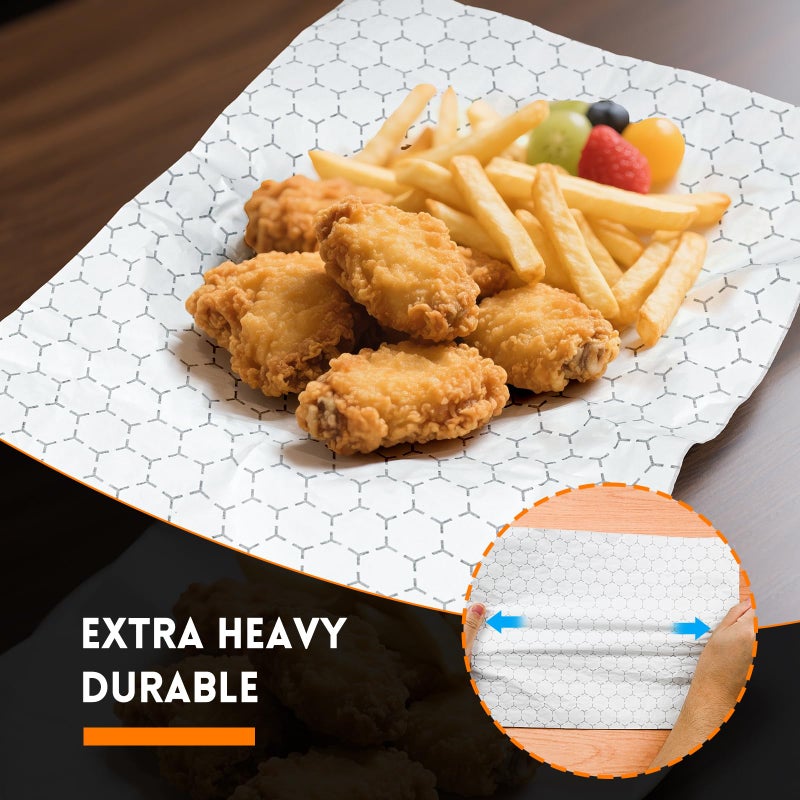 EcoDispose Pre-Cut Insulated Foil Sandwich Wrap Sheets Grease-Resistant for Hot Food (10-1/2" x 14",100 PCS) - Image 5