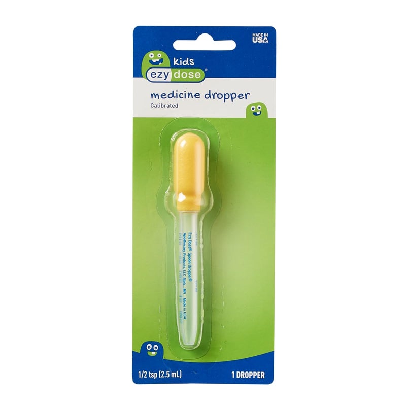 Ezy Dose قطارة دواء سائلة للأطفال EZY DOSE، للأطفال والرضع، سعة 2.5 مل/0.5 ملعقة صغيرة، مصممة بدقة، سهلة الاستخدام مع جرعات دقيقة، قد يختلف اللون، خالية من BPA - Image 5