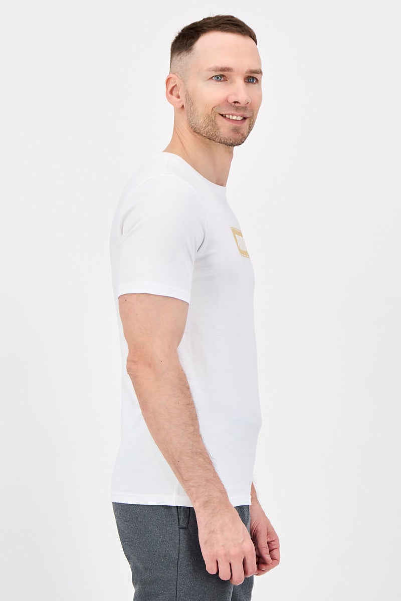 PUMA تي شيرت رجالي قصير الأكمام مناسب لآسيا، أبيض - Image 2