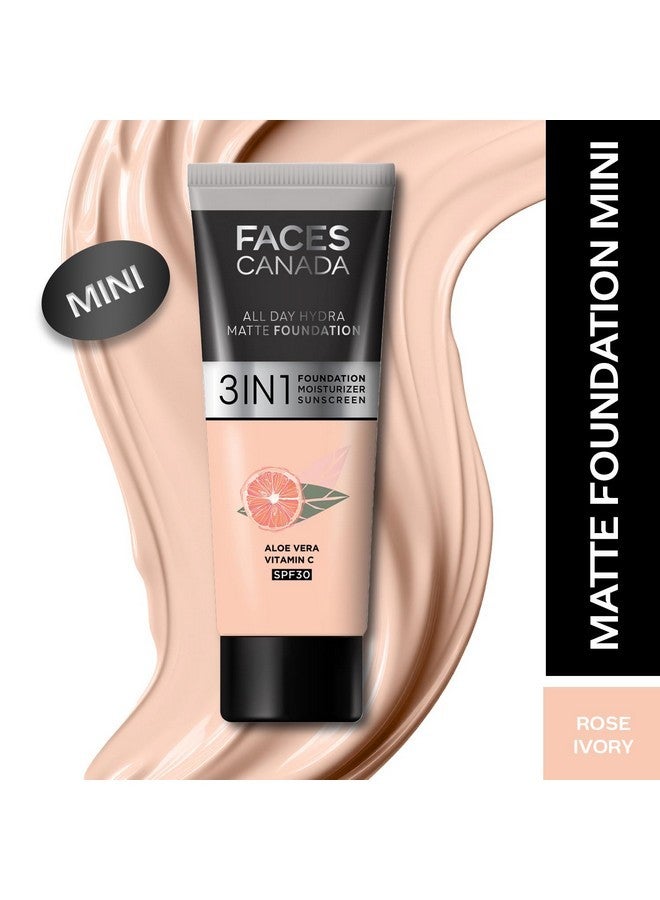 فاسيسكانادا مجموعة بودرة روز جلو | كريم ستروب ذهبي وردي لتغطية كاملة (30 مل) + كريم أساس روز آيفوري أول داي هيدرا مات ميني لومينوس (15 مل) | مجموعة مكياج للنساء (عبوة مكونة من قطعتين) - Image 3