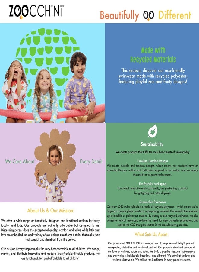 ZOOCCHINI Hooded Bath Towel for Kids - 100% Cotton Terry, Plush & Absorbent for Bathtime or Pool, 50" x 22" (2-6 Years), Sherman The Shark - Image 4