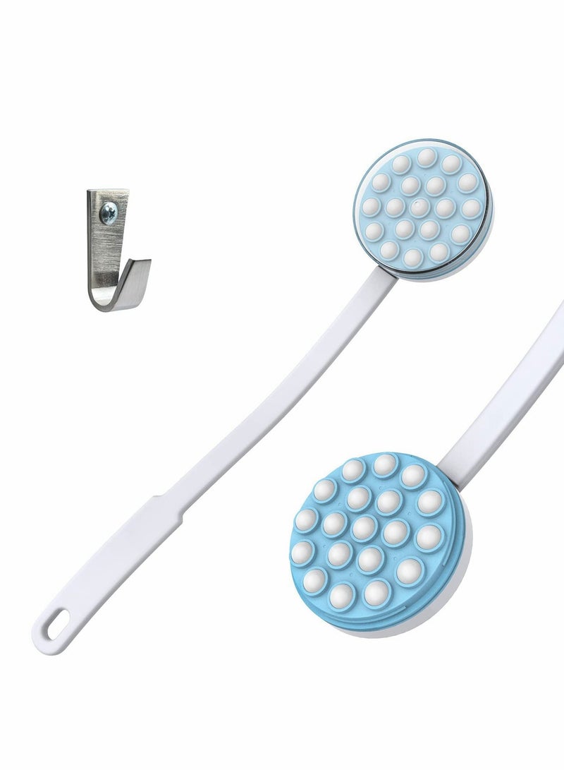 Lotion Applicator and Massager, Handheld Long Handled Easy Reach Roll-On for Sunscreen, Cream, Shower Gel on Back, Legs Feet - Image 1