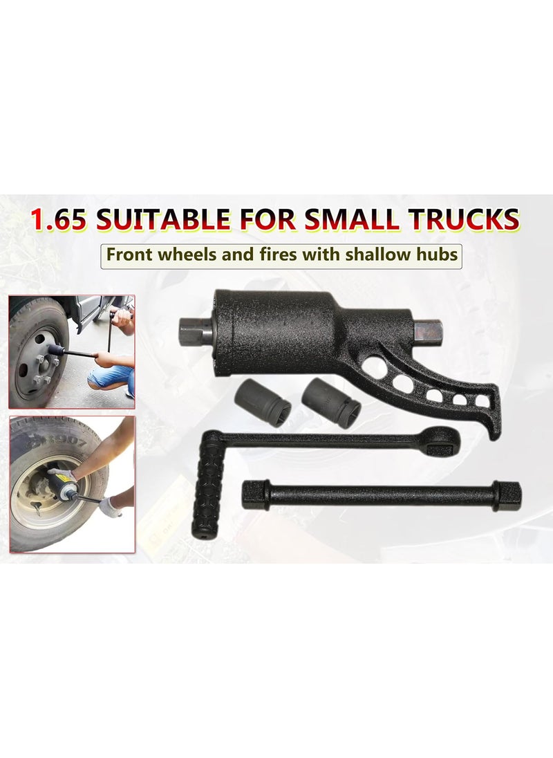 Digital Craft Digital Craft Torque Multiplier Wrench Set LaborSaving Lug Nut Tool for Tire Maintenance with 32mm 33mm Sockets  - Image 3
