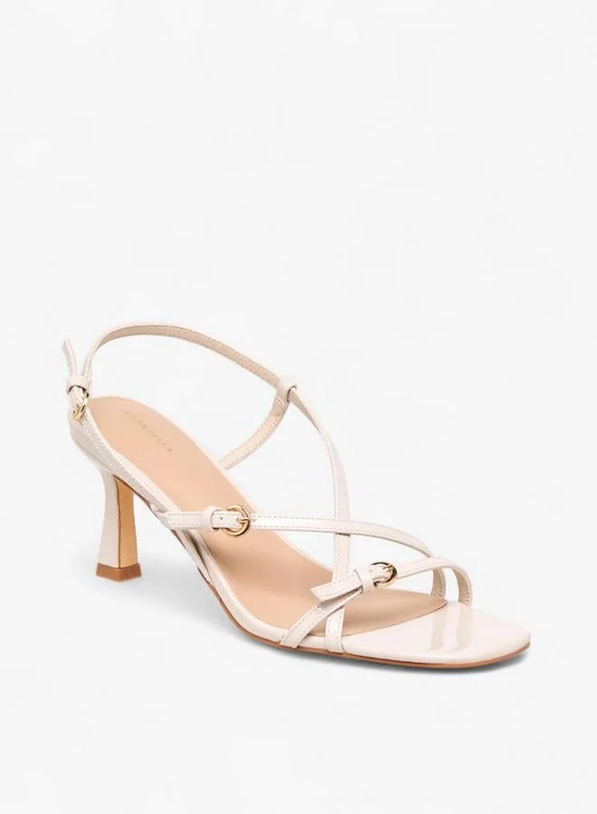 فلورا بيلا من شو إكسبرس صنادل بكعب واسع بحزام متقاطع للنساء