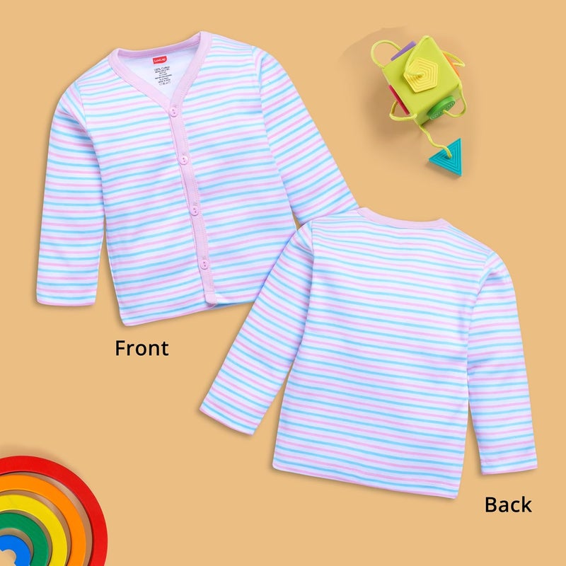 LuvLap Unisex Jhabla Set - 3 Pieces, 0-3 Months, Multicolour - Image 5
