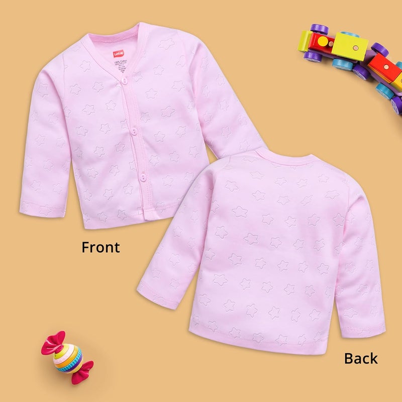 LuvLap Unisex Jhabla Set - 3 Pieces, 0-3 Months, Multicolour - Image 4