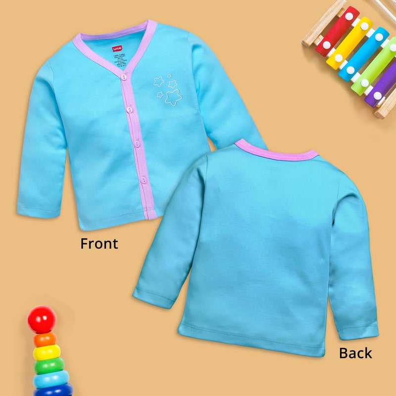 LuvLap Unisex Jhabla Set - 3 Pieces, 0-3 Months, Multicolour - Image 3