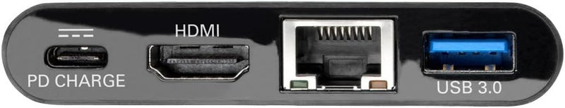 TRIPPLITE USB C to HDMI Multiport Adapter Converter Docking Station w/ USB-A Hub, Gigabit Ethernet Thunderbolt 3 USB Type C 1080p Black (U444-06N-HGUB-C) - Image 4