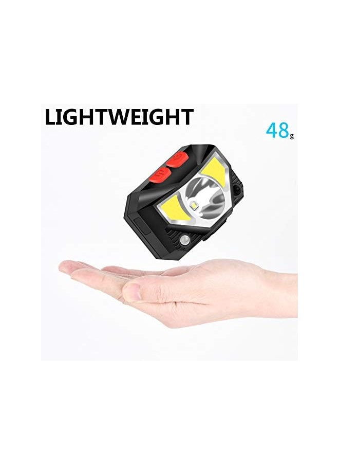 SKY-TOUCH 2-Pack Rechargeable Headlamp Flashlight 800 Lumens Motion Sensor Head Lamp Ipx4 Waterproof Bright White Cree Led & Red Light Perfect For Running Camping Hiking & More  - Image 4