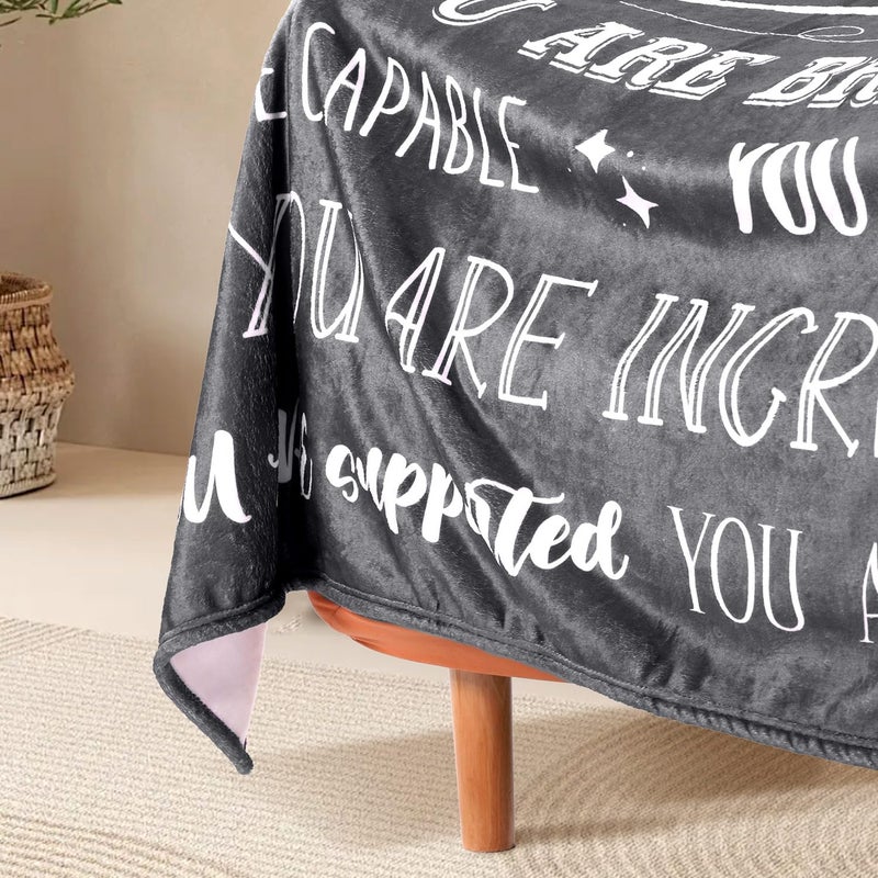 TenGlow Men Blanket Get Well Gifts for Men - You are Awesome 40"" x 50"" Soft Throw Blanket - Inspirational Gift for Him Thinking of You Friendship Feel Better After Surgery Gifts - Image 4